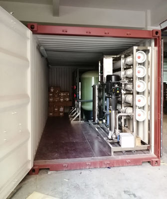 50000GPD کشاورزی صنعتی اسمز معکوس RO سیستم های تصفیه خانه آب چاه زیرزمینی در کانتینر متحرک