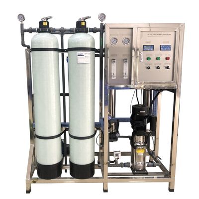 500L/H صنعتی اسمز معکوس خودکار تصفیه آب تصفیه خانه فیلتر دستگاه تصفیه RO کوچک سیستم فیلتراسیون